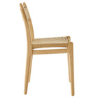 Modway Wynn Rope and Wood Dining Side Chairs - Natural - 2 Pack-7