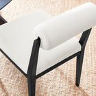 Modway Kai Fabric Dining Chair - Salt/Black-Non-Marking Foot Pins
