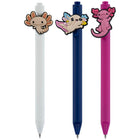 Merangue Axolotl Retractable Pens - 3 Pack-Novelty pens with Axolotl toppers