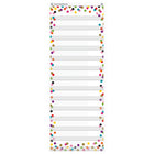 Teacher Created Resources Confetti Daily Schedule 14 Pocket Chart - 13" x 34"-Lightweight and durable pocket charts