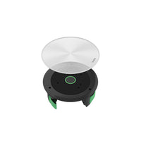 Yealink - CM20 Microphone de plafond à formation de faisceaux alimenté par l'IA-Le Yealink CM20 présente un design bas de 80 mm et un couvercle magnétique amovible avec un accessoire à clipser