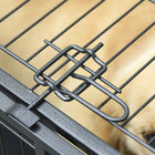PawHut 43" Folding Heavy Duty Dog Crate - Grey-Colour: Dark Grey 