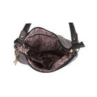 Karla Hanson Phoebe Women's Hobo Bag - Black-1 back zipper pocket