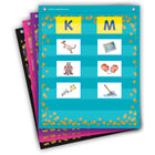Teacher Created Resources Confetti Colourful Magnetic Mini Pocket Charts - 14" x 17"-Measures 14" x 17"