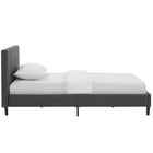 Modway Linnea Twin Bed - Grey-Tufted (No Button) Polyester Headboard