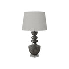 Monarch Specialties - Luminaire - 28 po H Lampe De Table - Résine Grise - Abat-Jour Gris - Transitionnel-Cette lampe de table de 28 pouces présente une élégante base en résine grise reposant sur une base en acrylique transparent et surmontée d'un abat-jour en tissu gris doux et constitue un élément d'éclairage d'appoint chic pour les décors transitionnels, ce qui la rend parfaite pour les salons, les chambres à coucher ou les bureaux à domicile à la mode