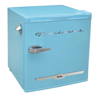 Frigidaire Retro Bar Fridge with Side Bottle Opener - 1.6 cu ft - Blue-ENERGY STAR qualified to meet or exceed federal guidelines for energy efficiency for year-round energy and money saving