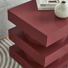 Modway Perpetuate Totem End Table - Spiced Apple-Non-Marking Floor Glides