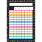 Ashley Productions - ASH91049-6 Tableau intelligent en polyvalent - 13" x 19" - Points de craie avec incitatifs en boucles - avec œillet - Paquet de 6-Surface inscriptible/effaçable, à utiliser avec des marqueurs effaçables à sec ou à base d'eau et des crayons lavables.