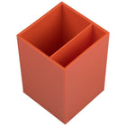 JAM Paper - Pot à crayons en plastique  - orange-Quantité : Vendu à l'unité | La construction en plastique durable permet à ce produit d'être un élément de base de votre bureau pendant longtemps.
