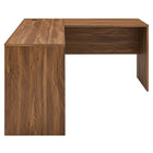 Modway Venture 55" L-Shaped Wood Office Desk - Walnut-Mid-Century Writing Desk