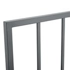 Modway Tatum Metal King Headboard - Grey-Assembly Required