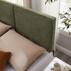 Modway Lindee Boucle Fabric Queen Headboard - Sage-Boucle Fabric Upholstery