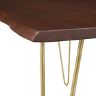 Modway Ardor 60" Live Edge Acacia Wood Acacia Wood Dining Table - Gold Walnut-8