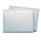 Flipside Products - Tapis d'apprentissage effaçable à sec recto verso - 9 po x 12 po - Lettres et chiffres - Paquet de 12-La surface effaçable à sec de haute qualité garantit un nettoyage facile, offrant une toile impeccable pour chaque leçon