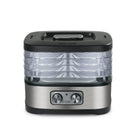 Commercial Chef - Déshydrateur alimentaire avec 5 plateaux réglables en hauteur, acier inoxydable-5 plateaux : Ce déshydrateur en acier inoxydable COMMERCIAL CHEF (10,2 po x 8,26 po x 9,8 po) est doté de 5 plateaux en plastique amovibles et assure une cuisson uniforme grâce à une circulation d’air et une température optimales.