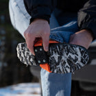 Impacto Midcleat Versatile Design Steel Ice Cleats - One Size - Black with Orange Straps - 1 Pair-Adjustable and replaceable cleats provide excellent traction in all conditions