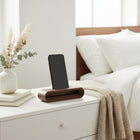 Decent Living Base de haut-parleur en bois pour téléphone - Noyer-Aucun besoin d'alimentation pour qu'il fonctionne n'importe quand n'importe où