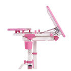 TygerClaw Adjustable Height Childrens Desk with Storage - Pink-The multi-functional steel hook serves as a versatile solution for hanging schoolbags, cups, or any other items you need to keep within reach