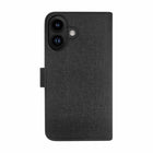 Blu Element Folio 2-in-1 Compatible with MagSafe Case for iPhone 17 - Black-Premium hand-stitched semi-soft feel material