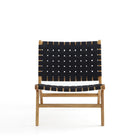 Manhattan Comfort - Maintenon fauteuil d’appoint style industriel chic en similicuir, 65,5 cm, noir et naturel, lot de 2-Le fauteuil d’appoint en similicuir tissé invite à un refroidissement confortable et apporte style et déclaration à votre espace de vie