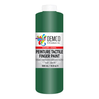 DEMCO EnCouleurs Inc School Fingerpaint - 500 mL - Green-Finger paint