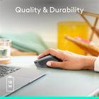 Logitech M280 Wireless Mouse - 3 Buttons - Grey-Versatile: The wireless computer mouse M280 is compatible with Windows, Mac, ChromeOS, and Linux