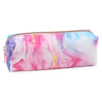 Fashion Stationery Marble Pencil Case - Pink/Multicolour-Ideal for holding pens, pencils and small accessories