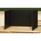 Pacon 3-Panel Privacy Boards - Black - 16"H x 48"W x 12"D - 4 Pack-Helps keep students focused, distractions out and helps to prevent wandering eyes