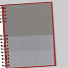 Brownline - 2026 Agenda quotidien CoilPro avec couverture rigide et reliure spirale double - 10 po x 7-7/8 po - Rouge - Anglais-Coins détachables