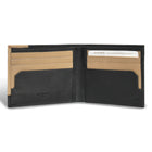 Champs Iconic Leather Bi-Fold Wallet - Black/Ivory-Double Bill compartment