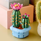 LEGO Botanicals Flowering Cactus-Both LEGO cacti bloom with pink flowers