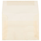 JAM Paper - Enveloppes d'invitation en vélin translucide A1 à 4 barres - 3,625 po x 5,125 po - Ocre printanier ivoire - paquet de 25 (1591612)-Taille : 4 bars A1 (3,63 x 5,13 pouces)