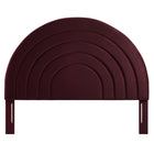 Modway Solana Arched Performance Velvet Queen Headboard - Mulberry-Assembly Required
