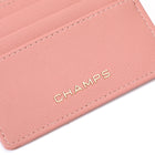 Champs Iconic Keychain Cardholder - Pink-Top zip pocket