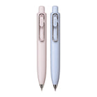 Uniball One P Retractable Gel Pens - 0.5mm - Black Ink - Peach & Soda - 2 Pack-Specially formulated ink stays on top of fibres instead of being absorbed into the paper