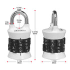 Master Lock 4-Letter Vertical Set-your-own Combination Lock-Consistent with vertical locker locks
