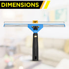 Gritt Commercial 14" Swivel Window Squeegee with Quick Release - 3 Pack-Made of rust-resistant, long-lasting stainless steel