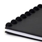 Cambridge Small Disc Office Notebook - 8.75" H x 6.67" W - Black-Page size 8.5" H x 5.5" W