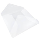 JAM Paper - Portefeuille en plastique avec fermeture à rabat Lettre – 9 1/2 x 11 7/8 x 1/4 – Transparent givré-Fabriqué à partir de plastique durable de haute qualité et doté d'une fermeture à rabat