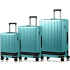 CHAMPS Fresh II  3-Piece Expandable Hardside Luggage Set - Green-Polycarbonate Material