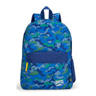 Roots Recycled Backpack  - 22.5L - Blue Camo-Optimized Organization: Designed with two zippered compartments and a side mesh pocket to keep school essentials neatly arranged and easy to access