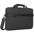 Targus GeoLite 15-16" Essential Slipcase - Charcoal-Front, zippered storage pocket
