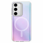 Nimbus9 Stratus 2 Compatible with MagSafe Case for Samsung Galaxy S25+ - Clear Frost-Integrated kickstand