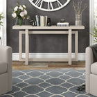 Hudson&Canal Breslow 55"W Console Table - Alder White-Features easy assembly