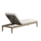 Modway Northlake Outdoor Teak Chaise Lounge - Pebble-7