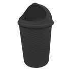 Modern Homes 35L Roll Top Bin - Grey-Size: 14.56" x 14.56" x 25" (37 x 37 x 63.5 cm)