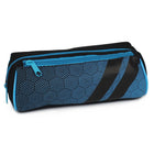 Fashion Stationery Sporty 2 Zip Pencil Case - Blue/Black-Ideal for holding pens, pencils and small accessories