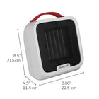HoneyWell HeatBud XL Compact Ceramic Heaters -White-Adjustable thermostat 