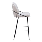 Zuo Jambi Barstool - Ivory - Set of 2-Assembly required